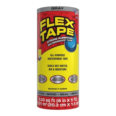 Film Tape, Gray, 1-5/8 yd L, 3-1/2 in W MPN:TFSGRYR0805