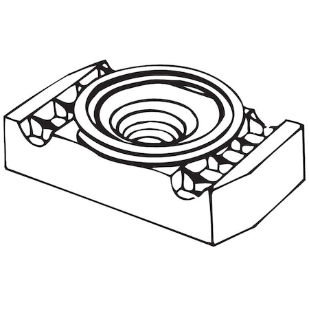 Channel Nut, Top Spring, 3/8