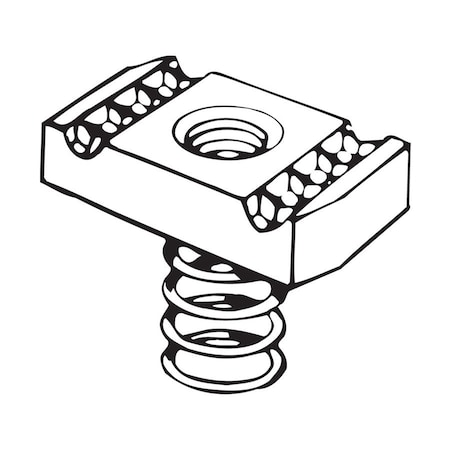 Channel Nut, Regular Spring, 5/16