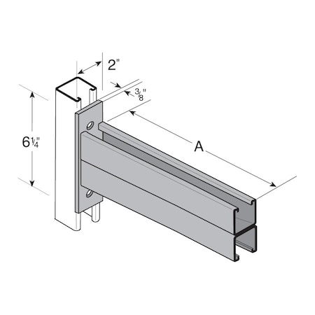 Bracket, Double-Channel, 12