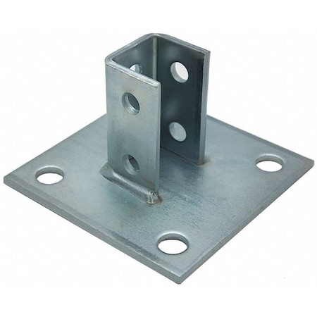 Post Base, Square, For Single Strut, 2-Hole MPN:FS-5814SQ E/G