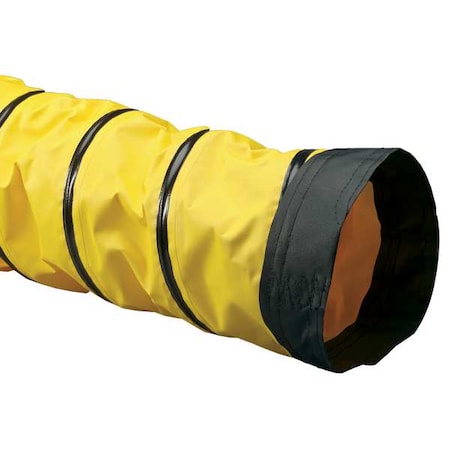 Ducting Hose, 15 ft L, Black/Yellow MPN:3420600015