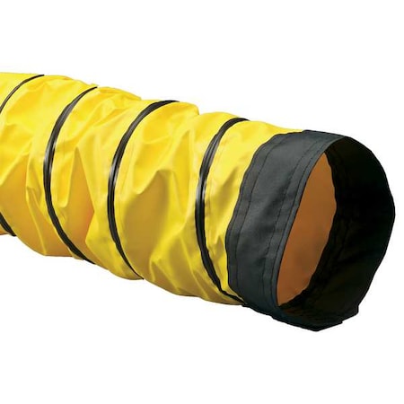 Ducting Hose, 25 ft L, Black/Yellow MPN:3860800025