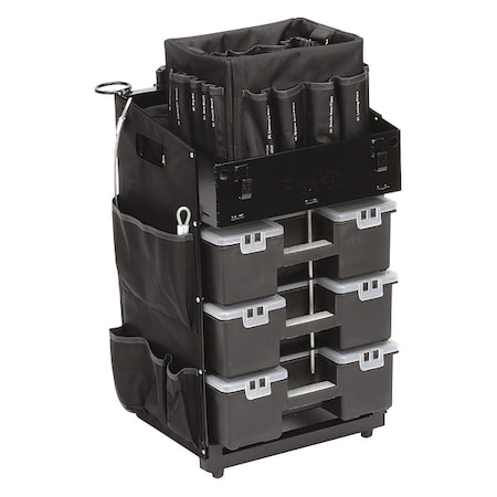 Tool Utility Cart, 1 Shelves, 14 1/2 in W, 45 in H MPN:FC-50TBNT