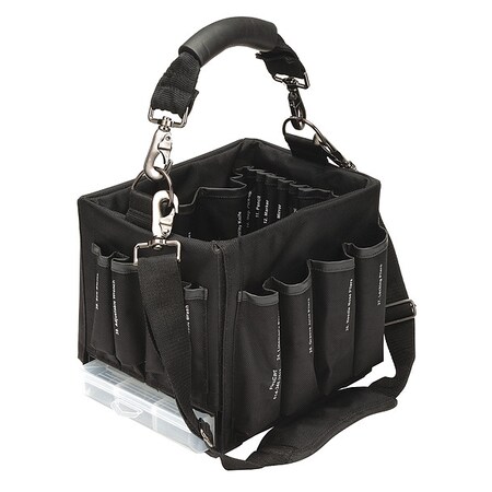 Tool Bag, Black, Polyester, 42 Pockets MPN:FC-30TBNT