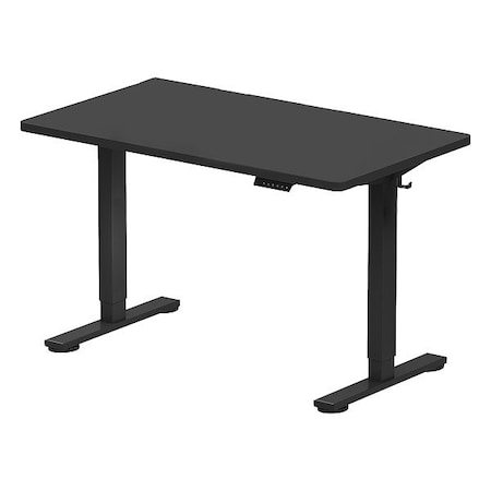 Desk, Electric, Adjustable, Black, 48x24 MPN:E2BR4824B
