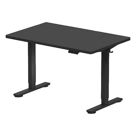 Desk, Electric, Adjustable, Black, 48x30 MPN:E2BR4830B