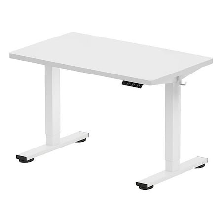 Desk, Electric, Adjustable, White, 40x24 MPN:E2WR4024W