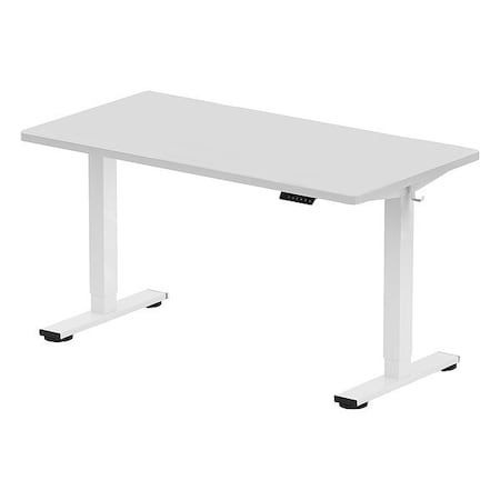 Desk, Electric, Adjustable, White, 55x28 MPN:E2WR5528W
