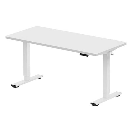 Desk, Electric, Adjustable, White, 60x24 MPN:E2WR6024W