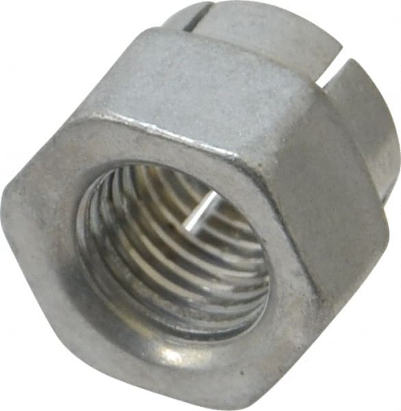 Hex Lock Nut: Flex Top, 3/8-24, Grade 2 Steel, Cadmium Finish MPN:21FC-624