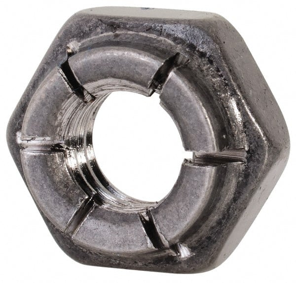 Hex Lock Nut: Expanding Flex Top, 1/4-20, Grade 18-8 Stainless Steel, Bright/Uncoated MPN:50FKC-420