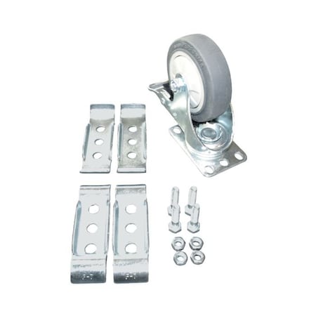 Caster Kit, Swivel, 250 lb Load Capac MPN:W-4PSB-KIT