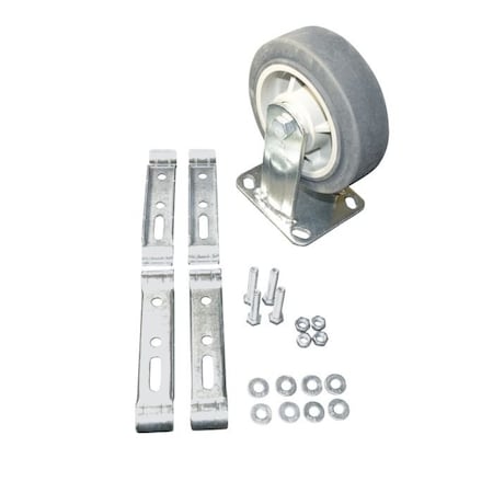 Caster Kit, Rigid, 500 lb Load Capac MPN:W-6PF-KIT