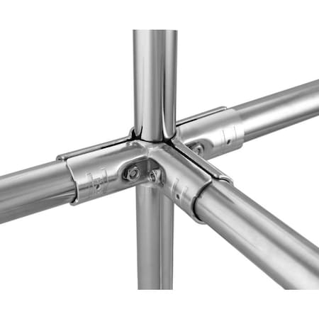 4-WayCrossJointSet, Steel, Slvr, 2-7/8in MPN:HJ-3NP