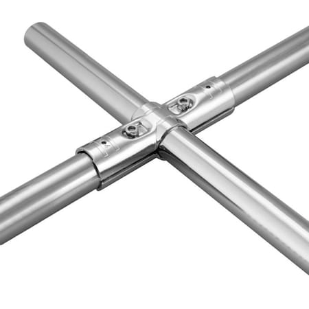 3-WayCrossJointSet, Steel, Slvr, 3-3/4in MPN:HJ-4NP