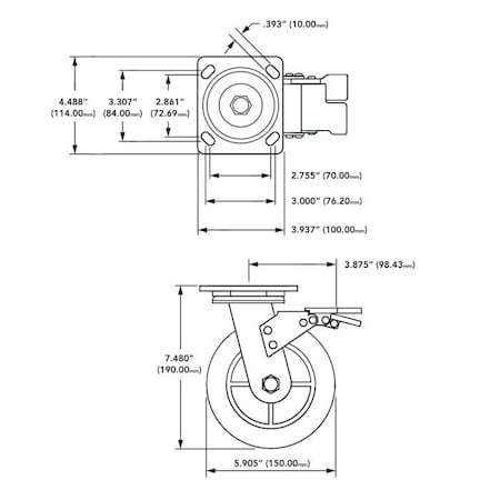 Tube Framing System Profiles MPN:W-6PSB