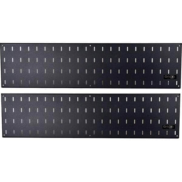 Peg Boards, Board Type: Gridlok Panel , Number of Panels: 2 , Material: Steel , Color: Black , Contents: (2) 8 x 32 in 14ga Panels  MPN:65308230