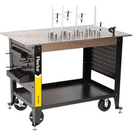 Flextur™ Mobile Welding Table Cart with Tool Board Accessory Kit 48