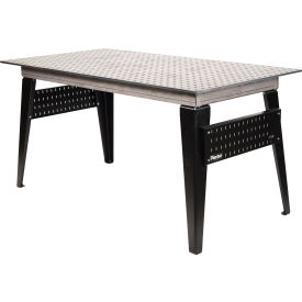 Flextur™ Welding Table with Metal Pegboard & Tool Board Panels 36
