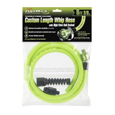 Pro Custom Length Whip Hose, 3/8