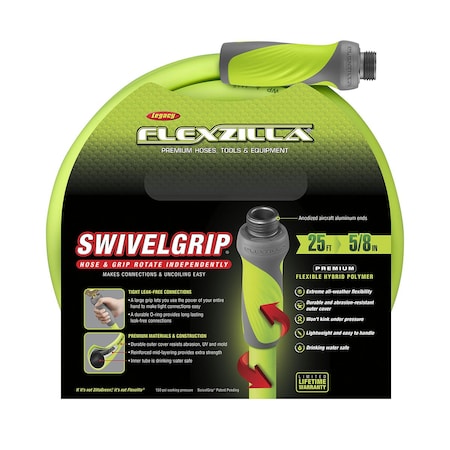 SwivelGrip Garden Hose, 5/8