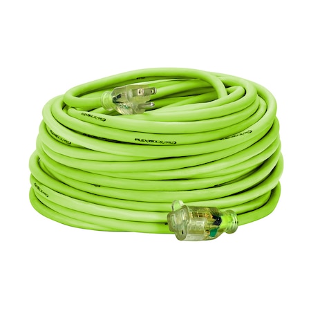 SJTW Extension Cord, 14 AWG, Outdoor, 14/3, 1 Outlets, Green, 100 ft MPN:FZ512735