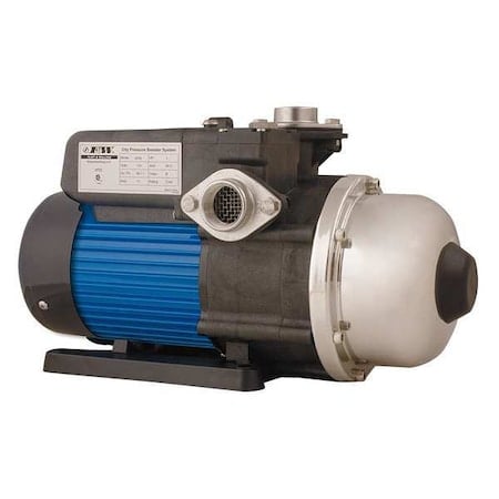 Booster Pump, 1/2 hp, 115V AC, 1 Phase, 1 in NPT Inlet Size, 2 Stage, 120 psi Max Pressure MPN:VP05