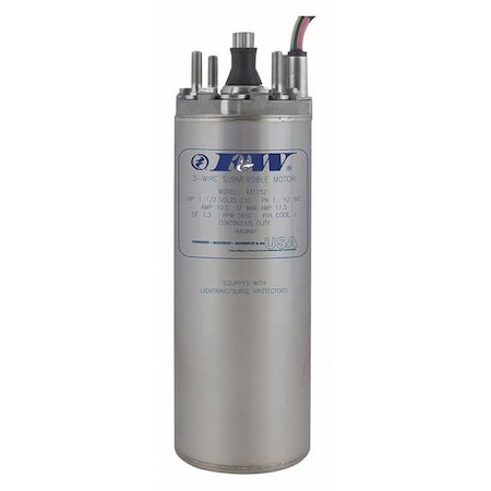 Deep Well Submersible Pump Motor, 1/2 HP MPN:137414
