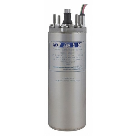 Deep Well Submersible Pump Motor, 3/4 HP MPN:137416