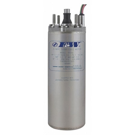 Deep Well Submersible Pump Motor, 1/2 HP MPN:137426