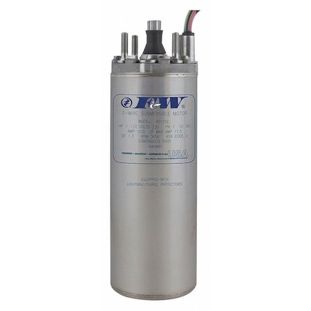 Deep Well Submersible Pump Motor, 1/2 HP MPN:137428
