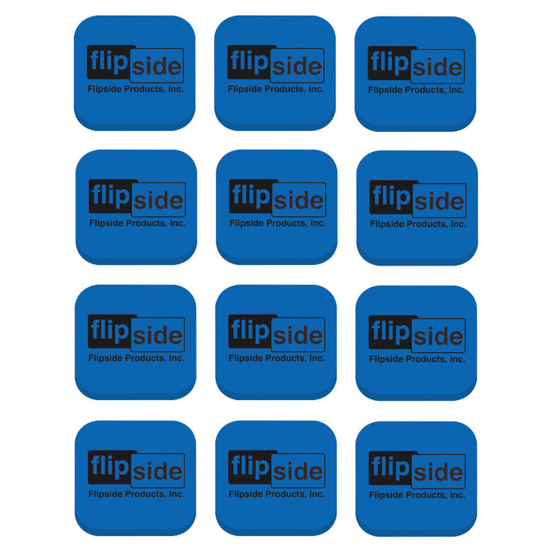 Flipside Magnetic Whiteboard EVA Foam Student Erasers, 1inH x 2inW x 2inD, Blue, Pack Of 12 (Min Order Qty 5) MPN:35030