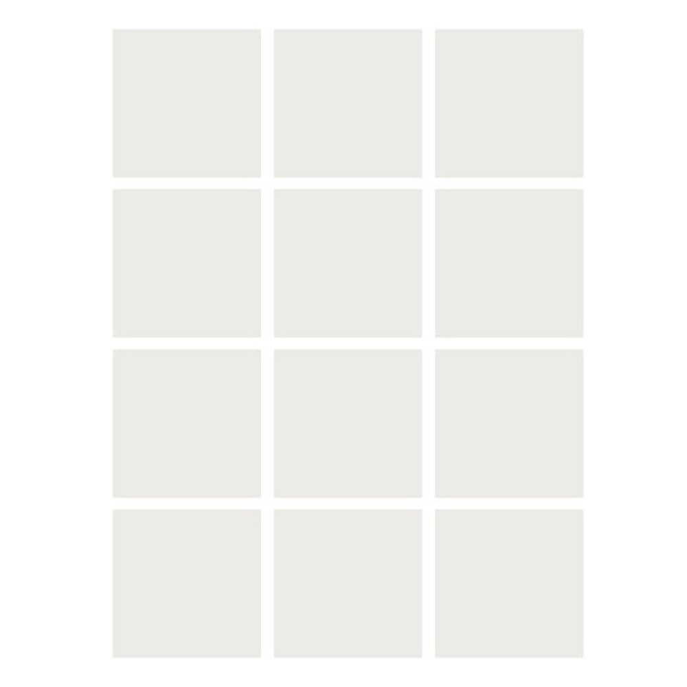 Flipside Products Dry-Erase Stickables With Dry-Erase Marker, 5in x 5in, White, 12 Stickables Per Pack, Set Of 4 Packs MPN:FLP93355