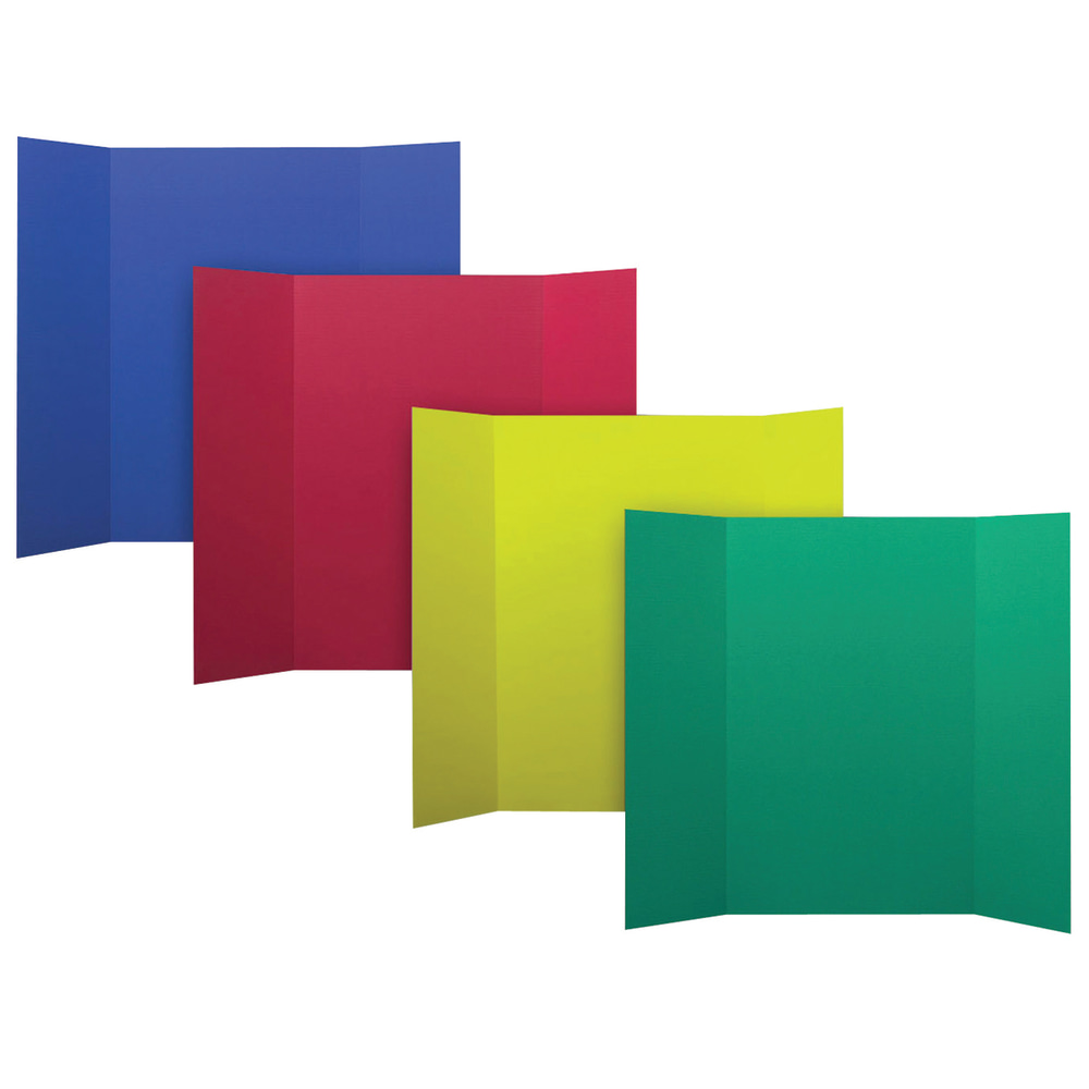 Flipside Corrugated Project Boards, 48in x 36in, 4 Assorted Colors, Pack Of 24 MPN:FLP3007324