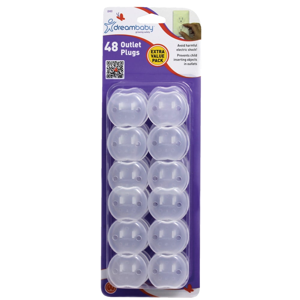 Dreambaby Outlet Covers, 48 Per Pack, 6 Packs MPN:DB-L8401BN