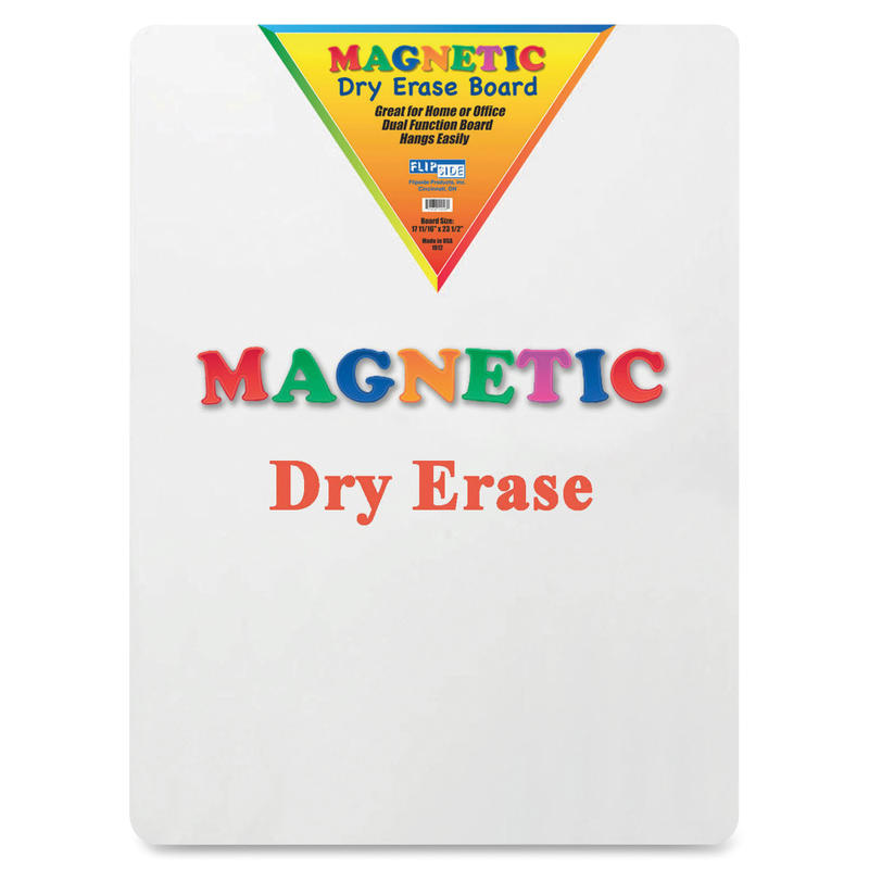 Flipside Magnetic Dry-Erase Board, 18in x 24in, White MPN:10026