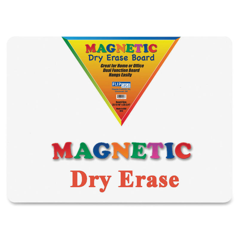 Flipside Unframed Magnetic Dry-Erase Whiteboard, 24in x 36in, White (Min Order Qty 2) MPN:10027