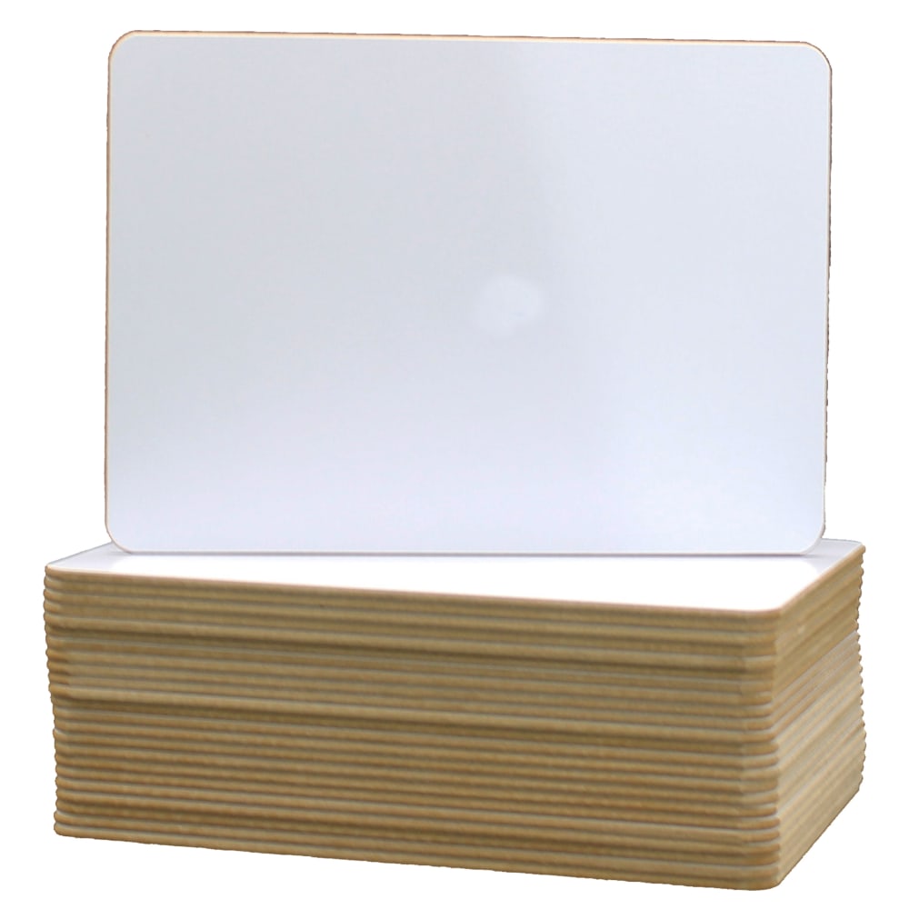 Flipside Products Non-Magnetic Dry-Erase Boards, 5in x 7in, Class Pack Of 24 Boards MPN:FLP10256
