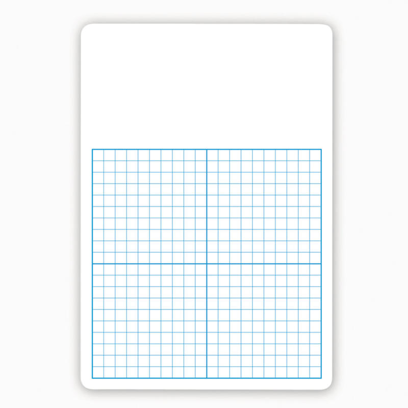 Flipside 1/2in Graph Dry-Erase Board Class Pack, 16in x 11in x 1/16in, White/Blue, Pack Of 12 MPN:FLP11262