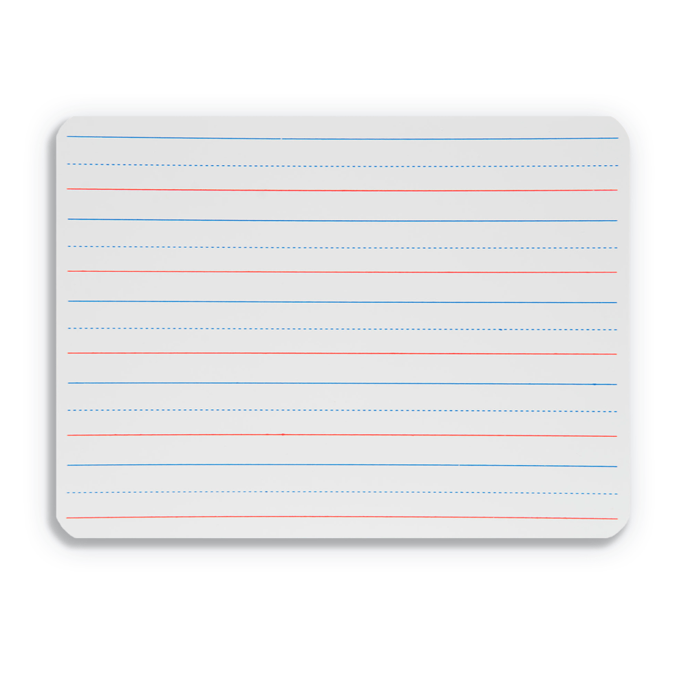 Flipside Products 2-Sided Magnetic Dry-Erase Boards, 9in x 12in, Ruled, White, Pack Of 24 Boards MPN:FLP12076