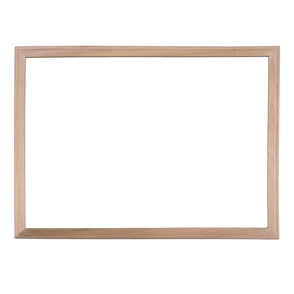 Flipside Crestline Dry Erase Whiteboard, 18in x 24in, Wood Frame With Brown Finish MPN:FLP17620