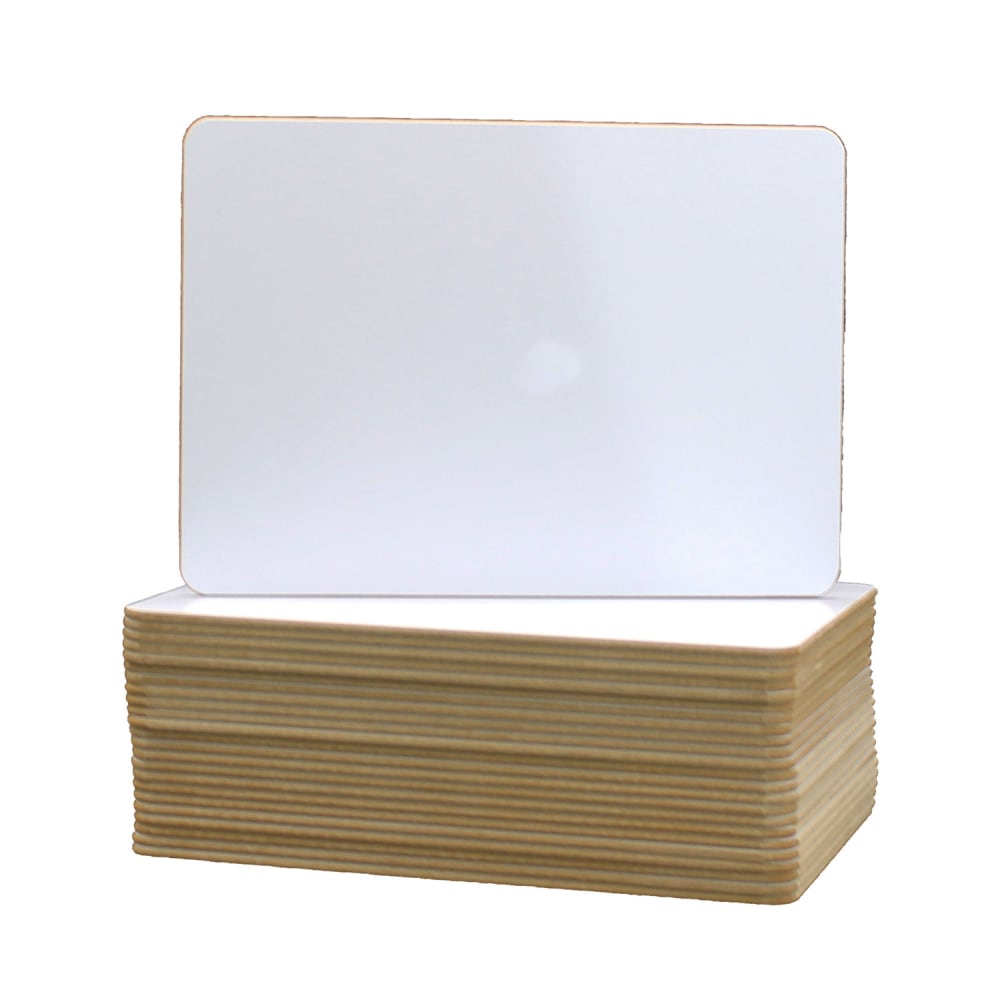 Flipside Products Non-Magnetic Two-Sided Dry-Erase Boards, 5in x 7in, White, Pack Of 24 Boards MPN:FLP45656