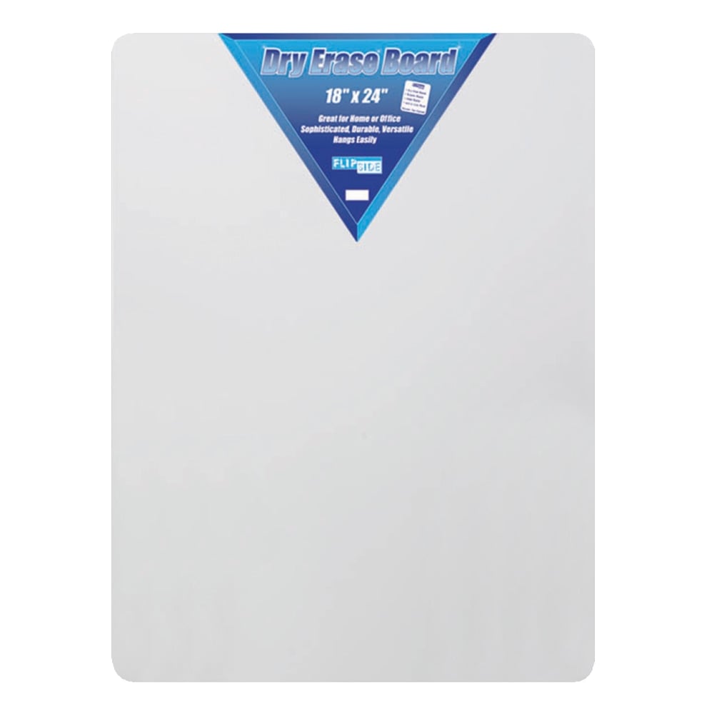 Flipside Non-Magnetic Unframed Dry-Erase Whiteboards, 18in x 24in, White, Pack Of 3 MPN:FLP10085-3