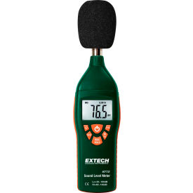 Extech 407732-NIST Low/High Range Sound Level Meter Plastic 9V battery NIST Certified 407732-NIST
