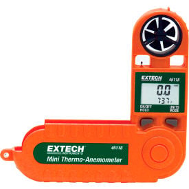 Extech 45118 Mini Thermo-Anemometer Orange/ Green Vane Sensor 5.25