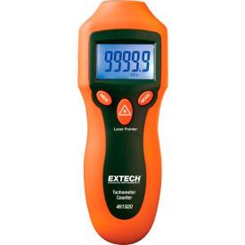 Extech 461920-NIST Mini Laser Photo Tachometer Counter rpm 2 to 99999rpm NIST Certified 461920-NIST