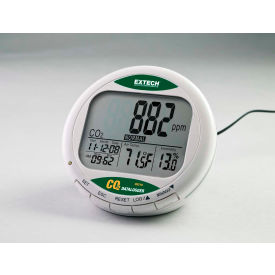 Extech CO210 Desktop Indoor Air Quality CO2 Monitor/Datalogger AC Adapter Software Cable CO210