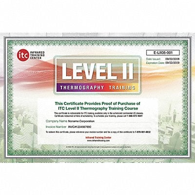 ITC Level II Certification Training MPN:ITC Level II