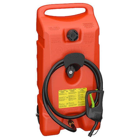 Fuel Caddy, Polyethylene, 14 gal, Gasoline, 0.68 in, Red MPN:06792